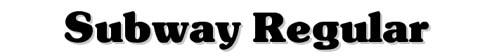 Subway Regular font